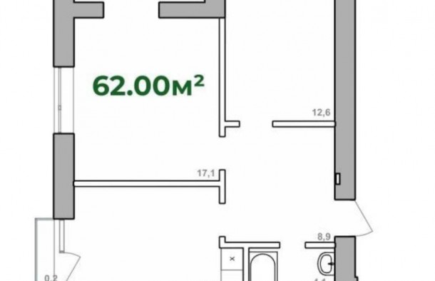 2 кім квартира в новобудові з частковим ремонтомЖК Липки, фото 19