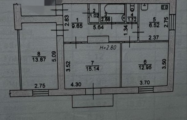 Продаж 3 х кімн. квартири на Малому ринку по проспекту Соборний., фото 8