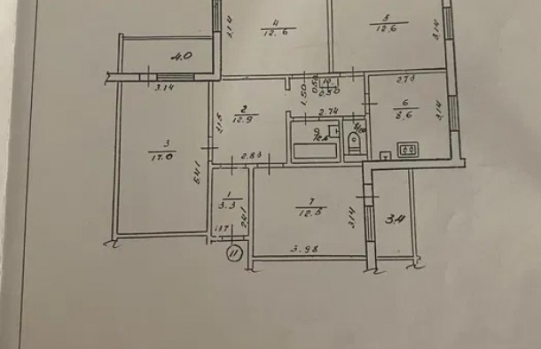 Продаж 4 кім квартири з ремонтом, індивід опалення, фото 24