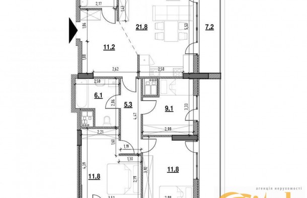 Продаж 3 кімнатної квартири, новобудова, вул. Мазепи, м. Львів, фото 6