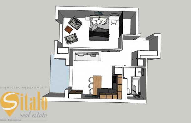 Продаж 1 кім квартири 49,2 кв.м. з ремонтом і меблямиЦентр, фото 13