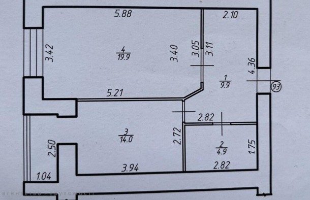 Продаж 1кім квартири, 49 кв.м. з ремонтом біля парку Шевченка, фото 17