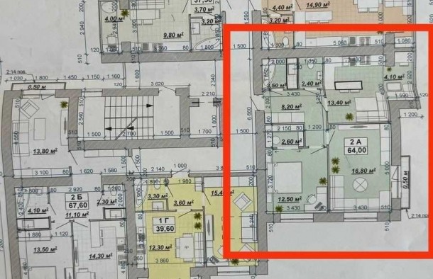 Продаж  2к.кімнатнаКнягинен 3й.поверхПереуступка, фото 3