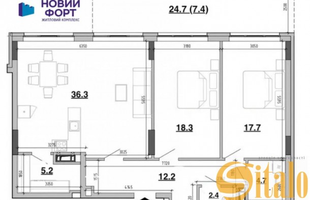 Продаж 2 кімнатної квартири ЖК Новий фортМістечко Підзамче, фото 13