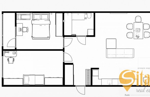 3 кімнатна квартира у ЖК Добра оселя по вулиці Княгині Ольги, Львів, фото 16