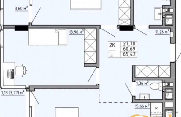 Продаж 2кімнатної квартири в ЖК Family House вул. Орлика, Шевченківський район, місто Львів, фото 7