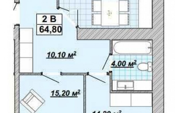 Продаж 2 кім квартириЖК Княгинин, фото 6