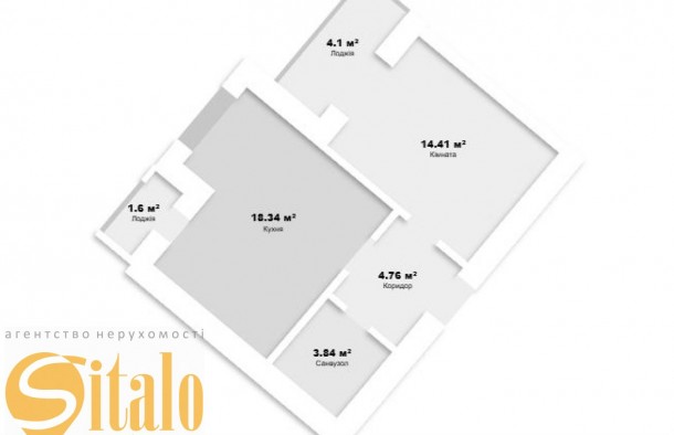 Продаж 1 кім квартири 47.6 кв.м. в зданій новобудові, фото 21