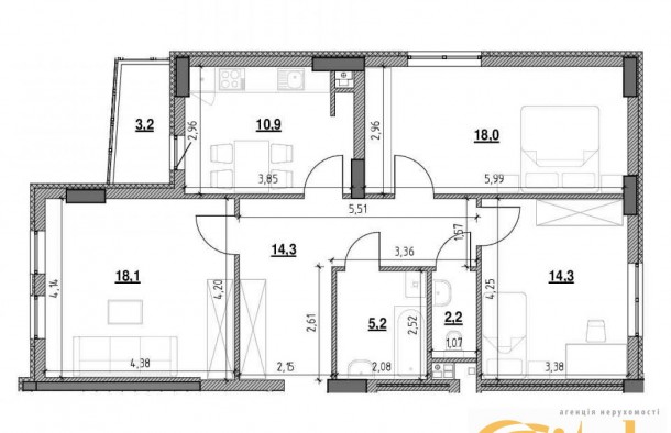 Продаж 3 кімнатної квартири,  вул. Мазепи, м. Львів, фото 3