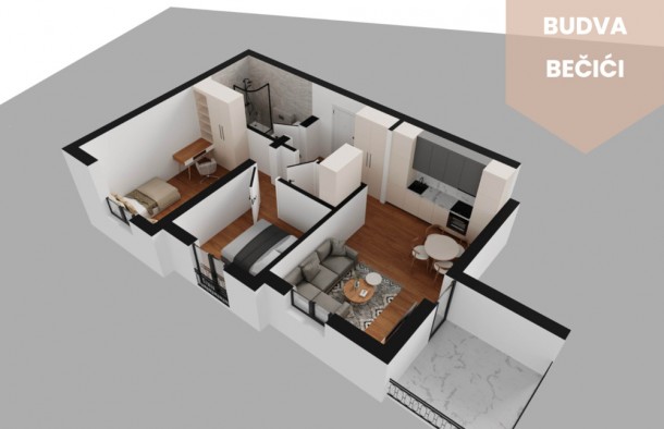 Продаж квартир в Чорногорії в Бечичі bc01487.cuc_s8918, фото 3