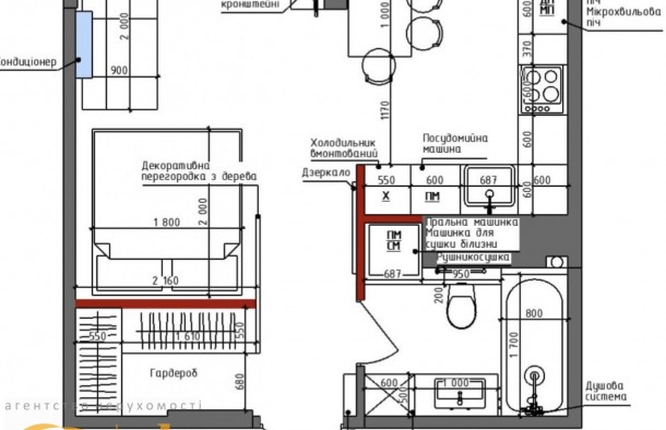 Терміново продаж 1 кім квартири з реморнтом в центріЖК IQ Hause, фото 37