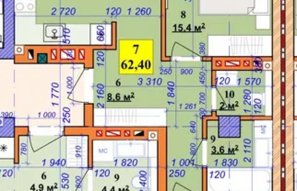 Терміновий продаж 2кім. квартира, центр, фото 8