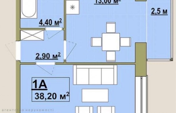 1 кім квартира сирець 39.1кв.м ЖК Княгинин м.ІваноФранківськ, фото 3