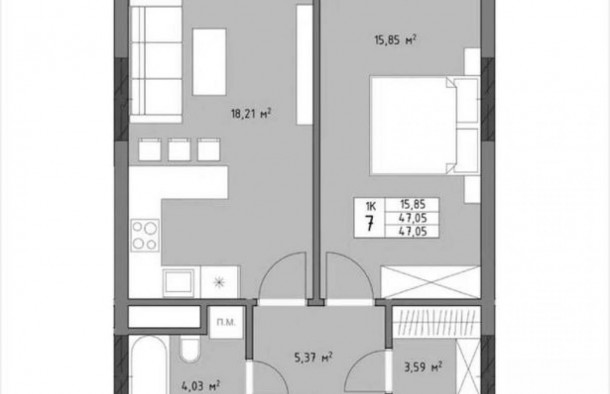 Продаж 1кімнатних апартаментів,  ЖК Трускавецька 48, місто Львів, фото 11