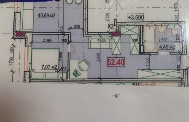 Продажа 1к квартиры 52.4 кв. м  на ул. Ивана Богуна  ID 32216041, фото 2