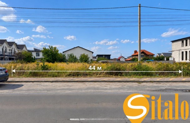 Продаж ділянки 20 соток Софіївська Борщагівка, вул. Шалімова. Фасад, під будівництво або  комерцію, бізнес, таунхауси, дуплекси, фото 1