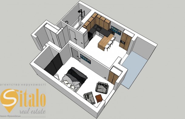 Продаж 1 кім квартири 49,2 кв.м. з ремонтом і меблямиЦентр, фото 12