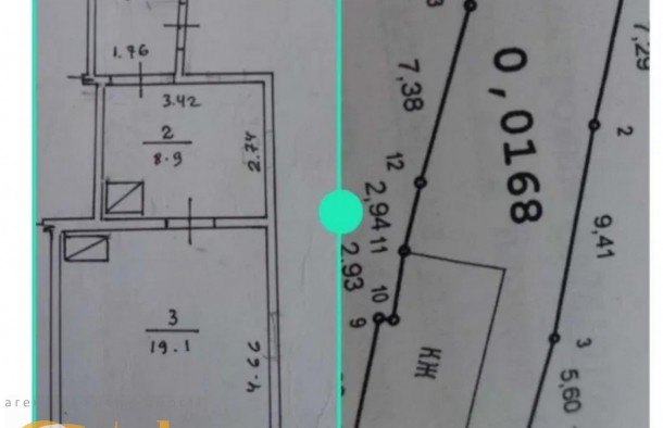 Напівособняк з земельною ділянкою Центр індивідуальне опалення, фото 10
