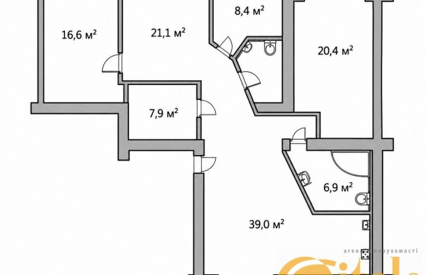 Продаж 4х кімнт. квартири вул. Приходська район ДК Дробязко., фото 8