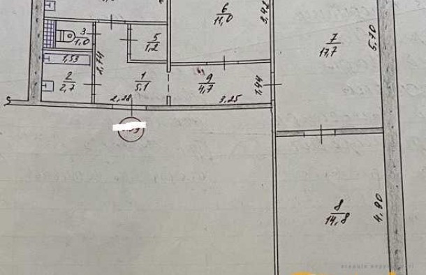 Трикімнатна на 3 Південному  у гарному стані., фото 2