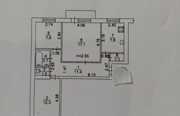 Продаж 3х кімнатної квартири по по. Моторбудівників, фото 13