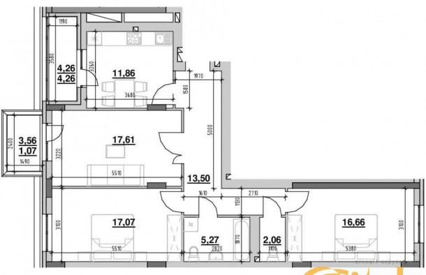 Продаж 3х кімнатної квартири в новобудові ЖК Riel City місто Львів, фото 1