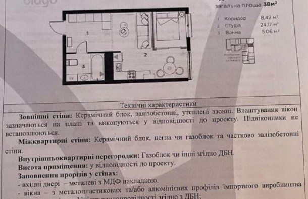 Продаж 1 кім квартириManhattan UpЦентр, фото 12
