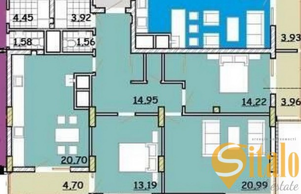 Продаж 3 кімнатної квартири в новобудові, фото 19