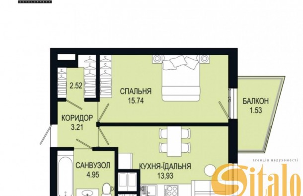1кімнатна квартира в ЖК Viking Hills на вул. Щурата  Миколайчука, Мазепи у місті Львів, фото 8