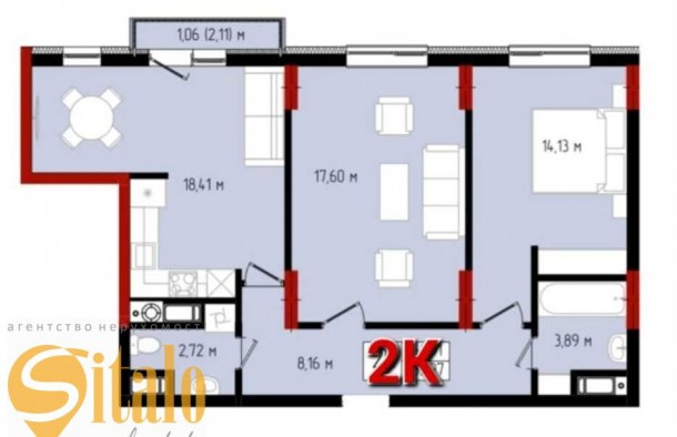 2 кім квартира, 72 кв.м. в новобудовіЦЕНТР, фото 21