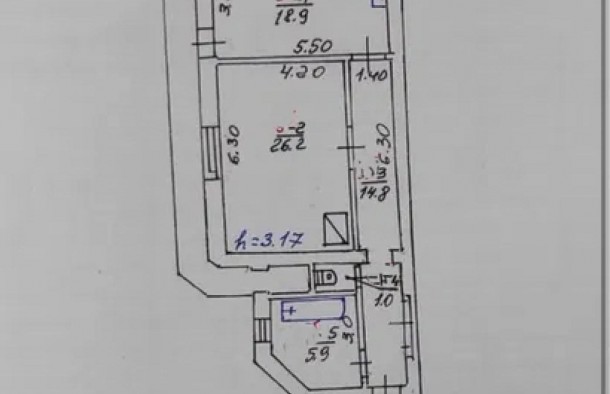 Простора 2кімнатна  квартира площею 95 м² в Історичному центрі Львова, фото 2