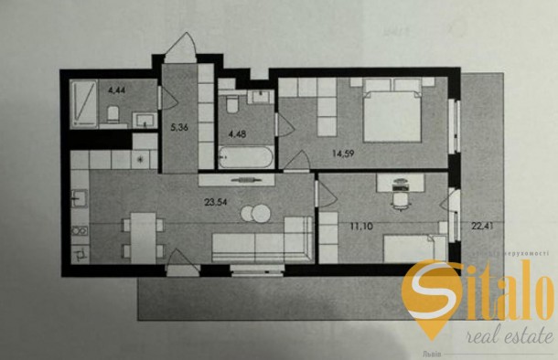 Продаж 2кімнатної квартири в ЖК Avalon Holiday One з патіо , Львів Сокільники, фото 7