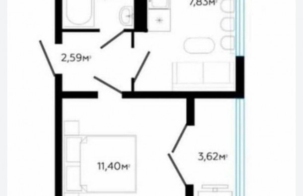 Продається 1 кім. квартира . Терміново, фото 4