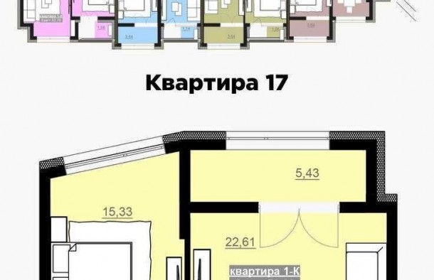 1кім квартира сирецьЖК Привокзальнийм.ІваноФранківськ, фото 4