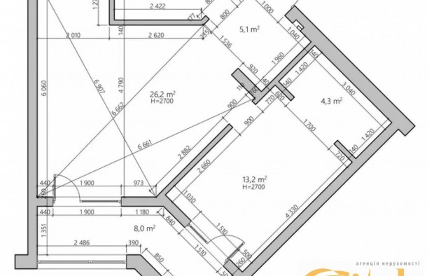 2 кімнатна квартира у ЖК Сейфтаун, вулиця Кульпарківська, Львів, фото 13
