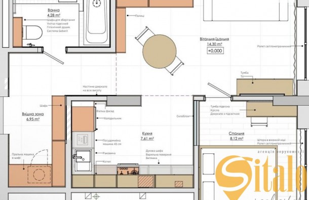 Продаж 1 кімнатна квартира в ЖК Auroom Sunrise,  Львів, фото 24