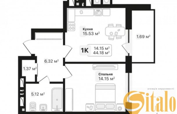 Продаж 1 кімнатна квартира в ЖК Аурум Форест, Винники, фото 11