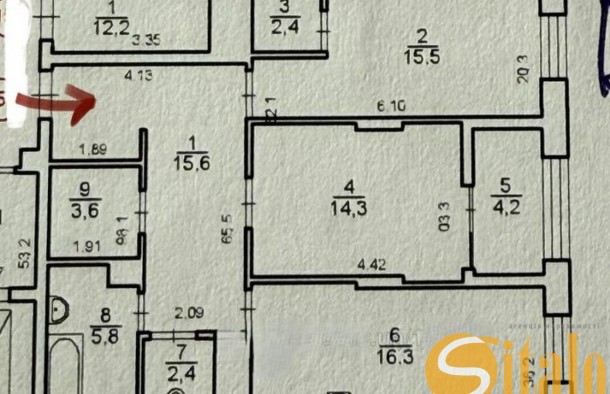 Продається простора 2кімнатна квартира площею 82,6 м² на вул. Навроцького, 31А у Львові., фото 8