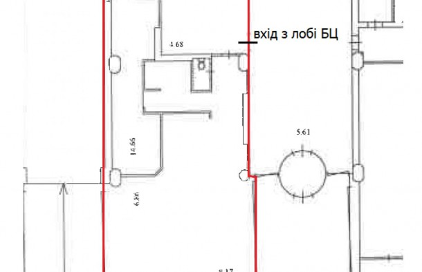 Фасадне приміщення 260 м² у БЦ Євразія  1 поверх  Центр Києва, фото 9