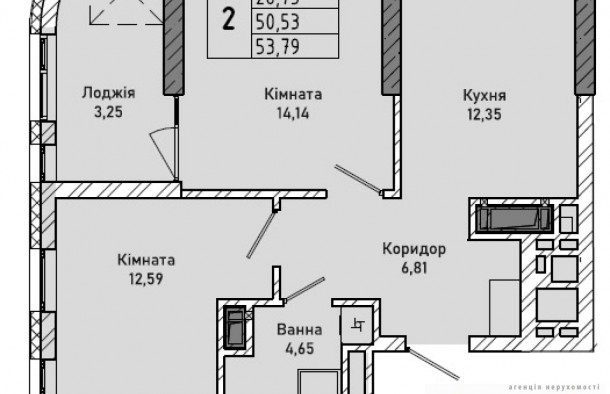 Продаж 2 кімнатної квартири на вул. Миколайчука, Львів, фото 5