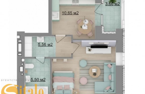 Продаж 1 кім квартири в центральній частині містарозтермінування, фото 7