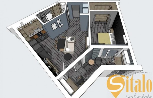 2 кімнатна квартира у ЖК Сейфтаун, вулиця Кульпарківська, Львів, фото 14