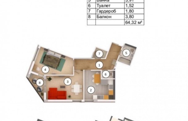 Продаж 1 кімнатної квартири ЖК Redwood, Брюховичі, фото 15