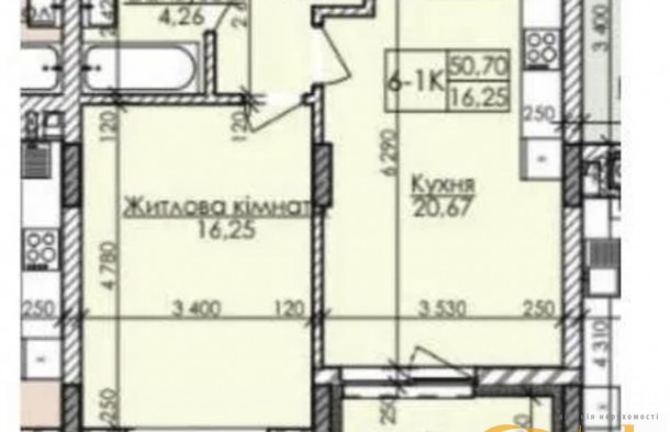 Продається простора 1кімнатна квартира в новобудові Auroom Spark на вул. Навроцького., фото 6
