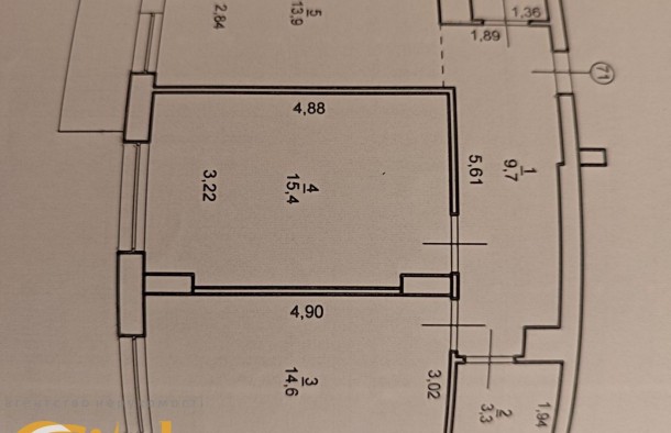 Продається  2 кімнатна квартира з газом., фото 8