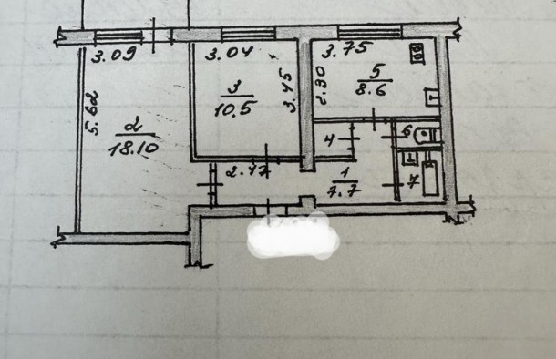 Продаж 2х кімн. квартири на Малому ринку, фото 7
