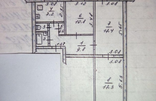 Продаж 3  кімнатної квартири в Бородинському мікрорайоні, фото 7