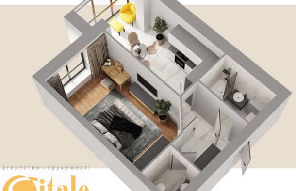 Продаж 1кім квартири 43,6кв.м. в центрі, фото 8