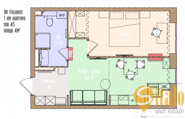 Продаж 1 кімнатна квартира в ЖК Філ Хаус,  Львів, фото 16