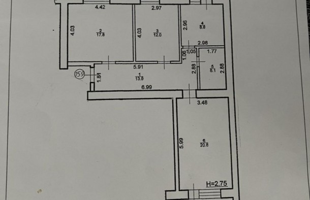 Продаж 3 кімнатна  пр. Ключний івано Франківськ Постанови, фото 24